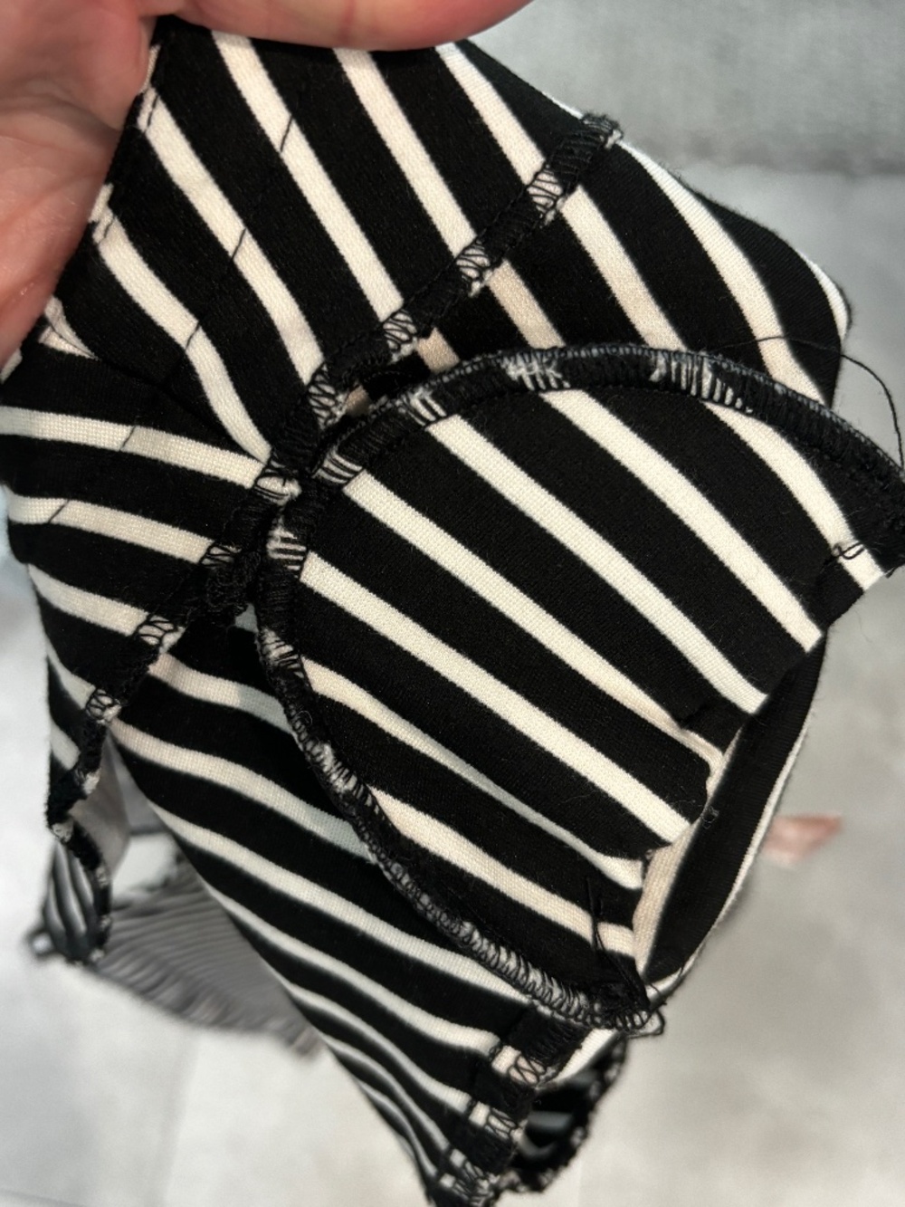 Philosophy Open Front Jacket - Black & Ivory Striped Size PS - Picture 7 of 10